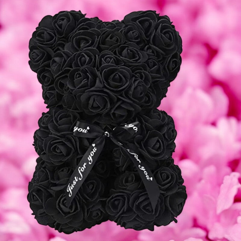 Teddy Love en Roses Éternelles - Cadeau Romantique pour la Saint-Valentin